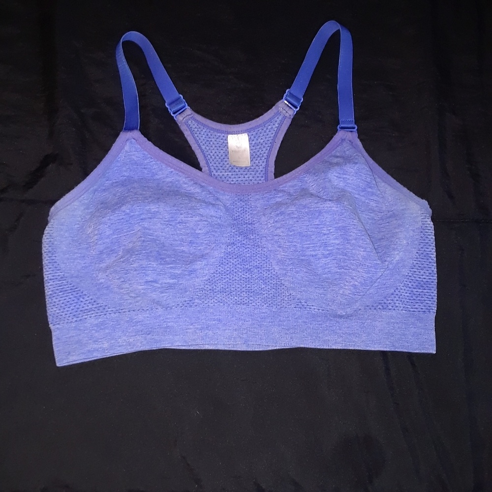 Velocity blue sports bra